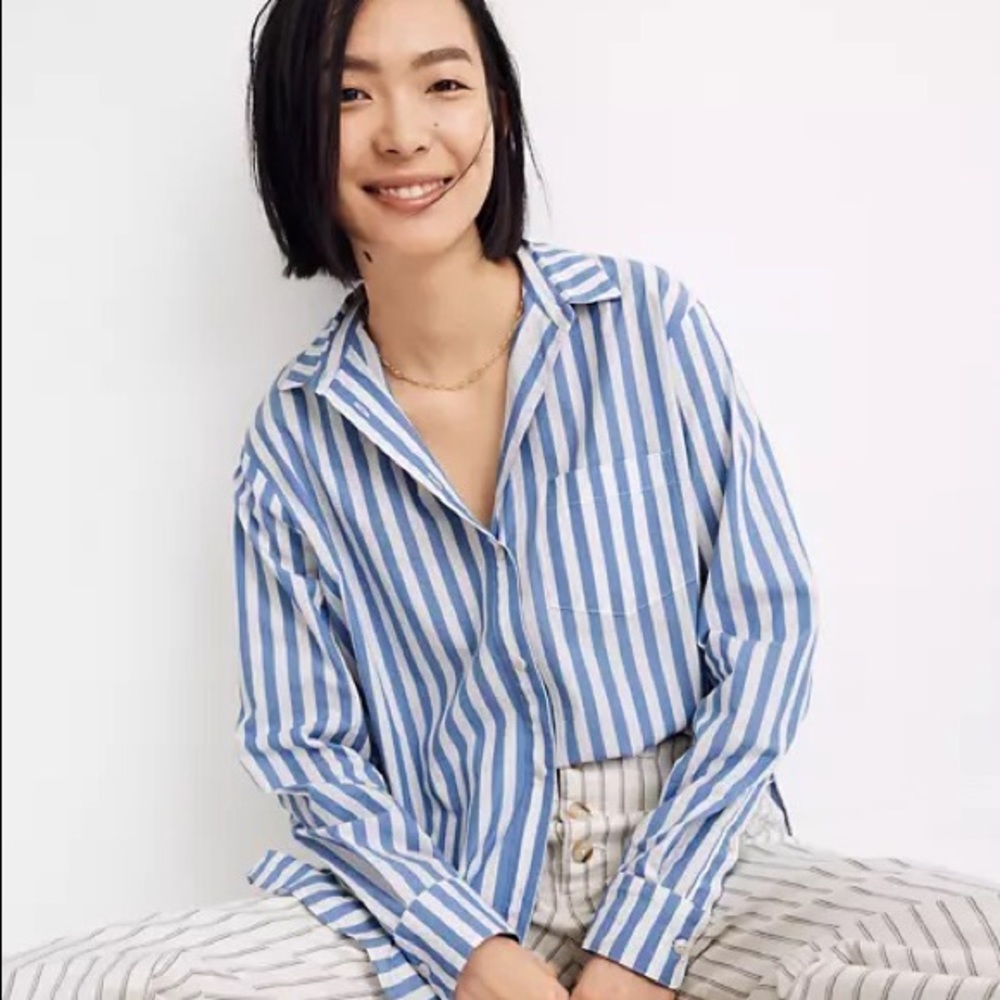 Madewell oversize stripe top